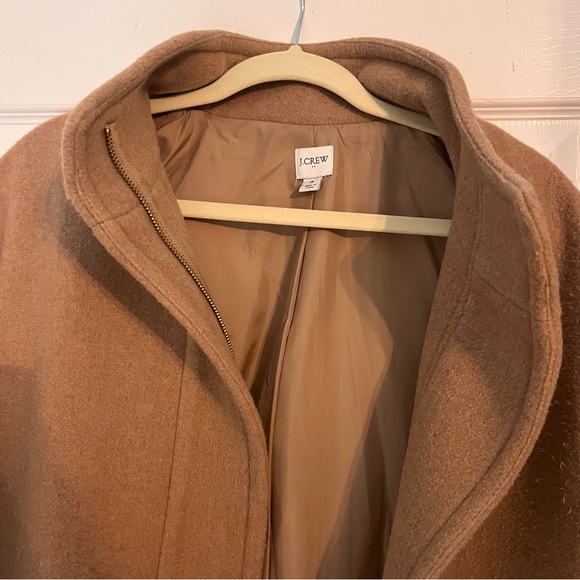 J Crew Cocoon Jacket, Camel w/ gold zipper - Picture 5 of 5